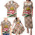 Hungary Christmas Family Matching Puletasi and Hawaiian Shirt with Red Green Plaid Pattern Crown and Double Cross Motif - Wonder Print Shop