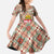 Hungary Christmas Family Matching Summer Maxi Dress and Hawaiian Shirt with Red Green Plaid Pattern Crown and Double Cross Motif - Wonder Print Shop