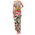 Hungary Christmas Family Matching Tank Maxi Dress and Hawaiian Shirt with Red Green Plaid Pattern Crown and Double Cross Motif - Wonder Print Shop