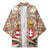 Hungary Christmas Kimono with Red Green Plaid Pattern Crown and Double Cross Motif - Wonder Print Shop