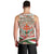 Hungary Christmas Men Tank Top with Red Green Plaid Pattern Crown and Double Cross Motif - Wonder Print Shop