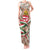 Hungary Christmas Tank Maxi Dress with Red Green Plaid Pattern Crown and Double Cross Motif - Wonder Print Shop