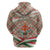 Hungary Christmas Zip Hoodie with Red Green Plaid Pattern Crown and Double Cross Motif - Wonder Print Shop