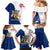 Turks and Caicos Islands Family Matching Mermaid Dress and Hawaiian Shirt with Flamingos Floral Pattern and National Crest Design - Wonder Print Shop