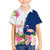 Turks and Caicos Islands Family Matching Tank Maxi Dress and Hawaiian Shirt with Flamingos Floral Pattern and National Crest Design - Wonder Print Shop