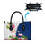 Turks and Caicos Islands Leather Bag with Flamingos Floral Pattern and National Crest Design - Wonder Print Shop