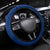 Turks and Caicos Islands Steering Wheel Cover with Flamingos Floral Pattern and National Crest Design - Wonder Print Shop