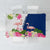 Turks and Caicos Islands Tablecloth with Flamingos Floral Pattern and National Crest Design - Wonder Print Shop