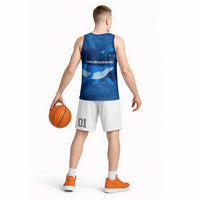 Turks and Caicos Islands Basketball Jersey with Blue Ocean Whale and Coral Reef Design - Wonder Print Shop