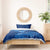 Turks and Caicos Islands Bedding Set with Blue Ocean Whale and Coral Reef Design - Wonder Print Shop