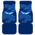Turks and Caicos Islands Car Mats with Blue Ocean Whale and Coral Reef Design - Wonder Print Shop