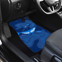 Turks and Caicos Islands Car Mats with Blue Ocean Whale and Coral Reef Design - Wonder Print Shop