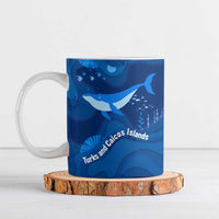 Turks and Caicos Islands Ceramic Mug with Blue Ocean Whale and Coral Reef Design - Wonder Print Shop