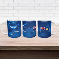 Turks and Caicos Islands Ceramic Mug with Blue Ocean Whale and Coral Reef Design - Wonder Print Shop