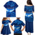 Turks and Caicos Islands Family Matching Puletasi and Hawaiian Shirt with Blue Ocean Whale and Coral Reef Design - Wonder Print Shop