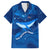 Turks and Caicos Islands Family Matching Short Sleeve Bodycon Dress and Hawaiian Shirt with Blue Ocean Whale and Coral Reef Design - Wonder Print Shop