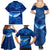 Turks and Caicos Islands Family Matching Summer Maxi Dress and Hawaiian Shirt with Blue Ocean Whale and Coral Reef Design - Wonder Print Shop