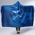 Turks and Caicos Islands Hooded Blanket with Blue Ocean Whale and Coral Reef Design - Wonder Print Shop