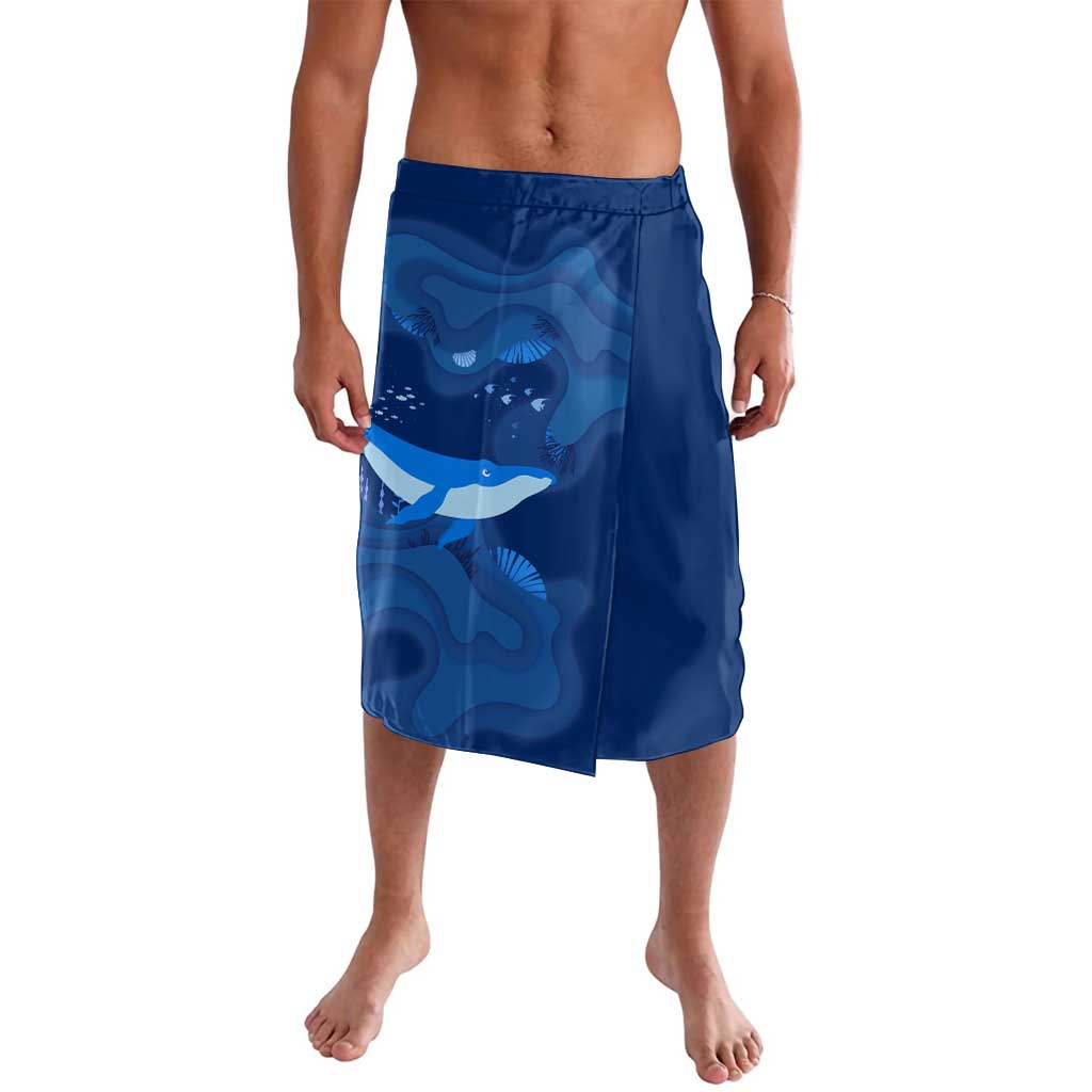 Turks and Caicos Islands Lavalava with Blue Ocean Whale and Coral Reef Design - Wonder Print Shop