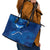 Turks and Caicos Islands Leather Tote Bag with Blue Ocean Whale and Coral Reef Design - Wonder Print Shop