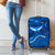 Turks and Caicos Islands Luggage Cover with Blue Ocean Whale and Coral Reef Design - Wonder Print Shop