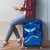 Turks and Caicos Islands Luggage Cover with Blue Ocean Whale and Coral Reef Design - Wonder Print Shop