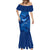 Turks and Caicos Islands Mermaid Dress with Blue Ocean Whale and Coral Reef Design - Wonder Print Shop