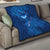 Turks and Caicos Islands Quilt with Blue Ocean Whale and Coral Reef Design - Wonder Print Shop