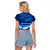 Turks and Caicos Islands Raglan Cropped T Shirt with Blue Ocean Whale and Coral Reef Design - Wonder Print Shop