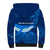 Turks and Caicos Islands Sherpa Hoodie with Blue Ocean Whale and Coral Reef Design - Wonder Print Shop