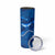 Turks and Caicos Islands Skinny Tumbler with Blue Ocean Whale and Coral Reef Design - Wonder Print Shop