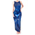 Turks and Caicos Islands Tank Maxi Dress with Blue Ocean Whale and Coral Reef Design - Wonder Print Shop