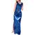 Turks and Caicos Islands Tank Maxi Dress with Blue Ocean Whale and Coral Reef Design - Wonder Print Shop