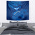 Turks and Caicos Islands Tapestry with Blue Ocean Whale and Coral Reef Design - Wonder Print Shop