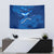 Turks and Caicos Islands Tapestry with Blue Ocean Whale and Coral Reef Design - Wonder Print Shop