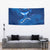Turks and Caicos Islands Tapestry with Blue Ocean Whale and Coral Reef Design - Wonder Print Shop