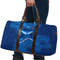 Turks and Caicos Islands Travel Bag with Blue Ocean Whale and Coral Reef Design - Wonder Print Shop