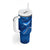 Turks and Caicos Islands Tumbler With Handle with Blue Ocean Whale and Coral Reef Design - Wonder Print Shop