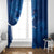 Turks and Caicos Islands Window Curtain with Blue Ocean Whale and Coral Reef Design - Wonder Print Shop