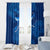 Turks and Caicos Islands Window Curtain with Blue Ocean Whale and Coral Reef Design - Wonder Print Shop