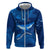Turks and Caicos Islands Zip Hoodie with Blue Ocean Whale and Coral Reef Design - Wonder Print Shop
