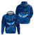 Turks and Caicos Islands Zip Hoodie with Blue Ocean Whale and Coral Reef Design - Wonder Print Shop