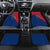 Turks and Caicos Islands Car Mats with Yellow Hawk Outline and Red Blue Crest Design - Wonder Print Shop