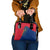 Turks and Caicos Islands Shoulder Handbag with Yellow Hawk Outline and Red Blue Crest Design - Wonder Print Shop