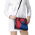 Turks and Caicos Islands Shoulder Handbag with Yellow Hawk Outline and Red Blue Crest Design - Wonder Print Shop