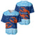 Turks and Caicos Islands Baseball Jersey with Red Crab and Ocean Wave Coral Reef Design - Wonder Print Shop