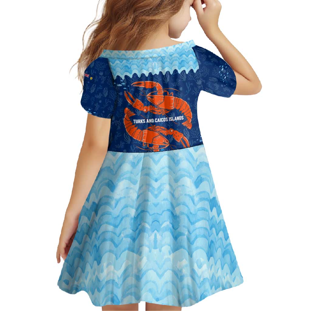 Turks and Caicos Islands Family Matching Tank Maxi Dress and Hawaiian Shirt with Red Crab and Ocean Wave Coral Reef Design - Wonder Print Shop