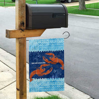 Turks and Caicos Islands Garden Flag with Red Crab and Ocean Wave Coral Reef Design - Wonder Print Shop