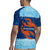 Turks and Caicos Islands Rugby Jersey with Red Crab and Ocean Wave Coral Reef Design - Wonder Print Shop