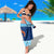 Turks and Caicos Islands Sarong with Red Crab and Ocean Wave Coral Reef Design - Wonder Print Shop
